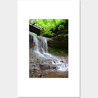 Waterfall at Glen Helen, Ohio Posters and Art